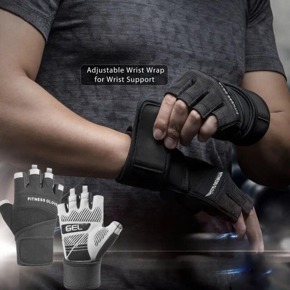Weightlifting Gloves - Guantes de gimnasio de medio dedo,