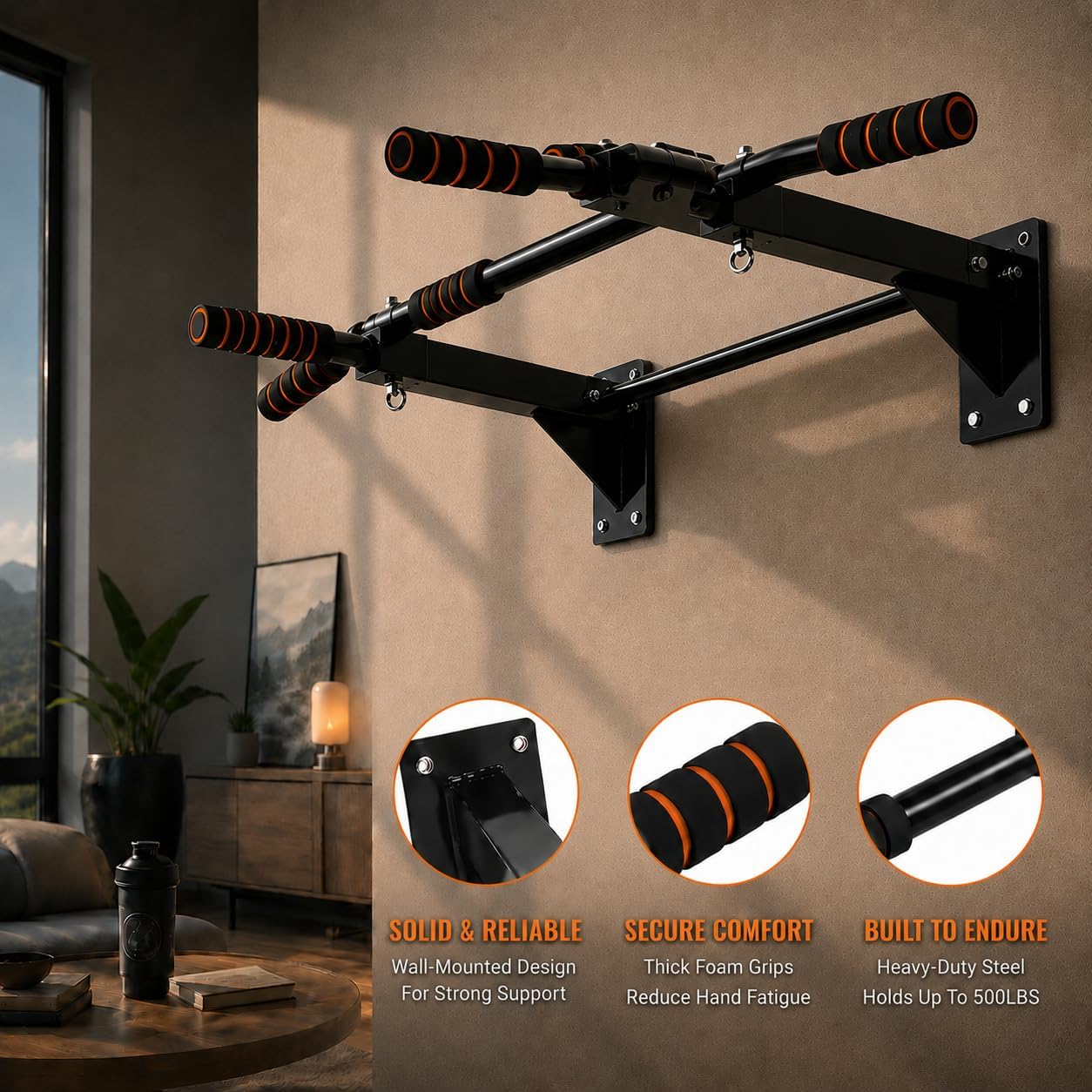 Barra de dominadas para gimnas - Pull Up Bar reseña y precio