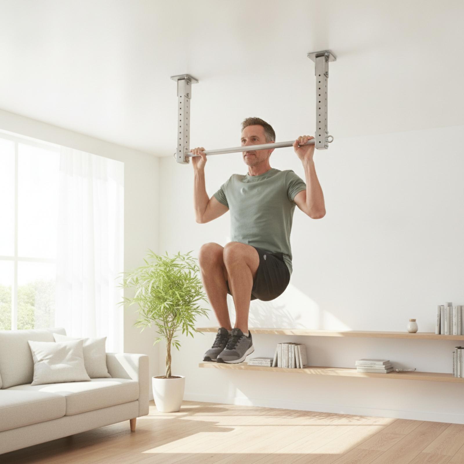 Barra de Techo Ajustable de Al - Pull Up Bar reseña y precio