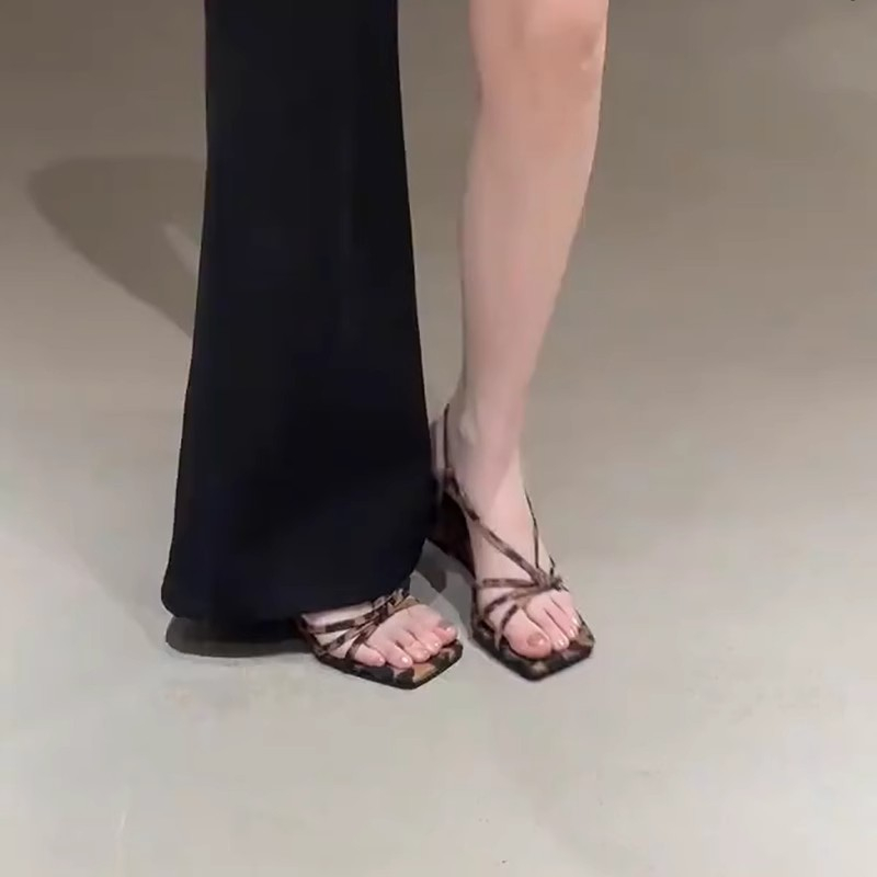 Sandalias de cuña de leopardo, - Crossfit Belt reseña y precio