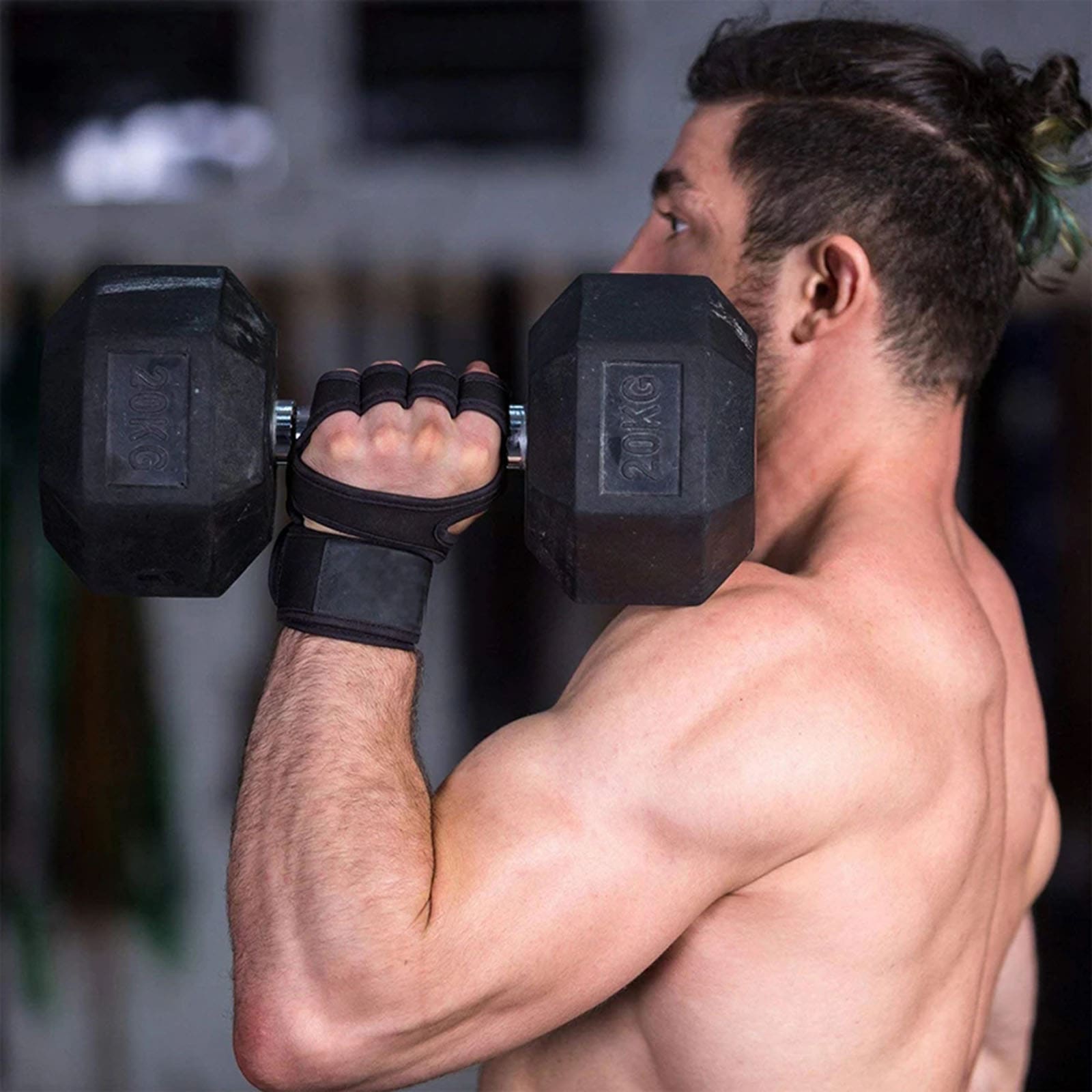 1 par de guantes deportivos pa - Weightlifting Gloves reseña y precio