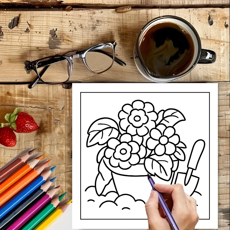Libro de Colorear de Flores Fá - Chalk Bag reseña y precio