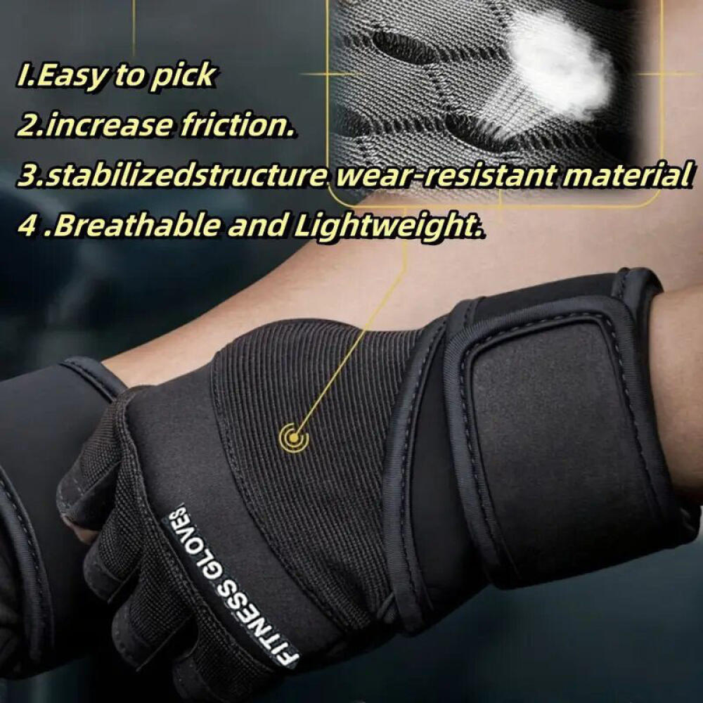 Guantes de gimnasio de medio d - Weightlifting Gloves reseña y precio