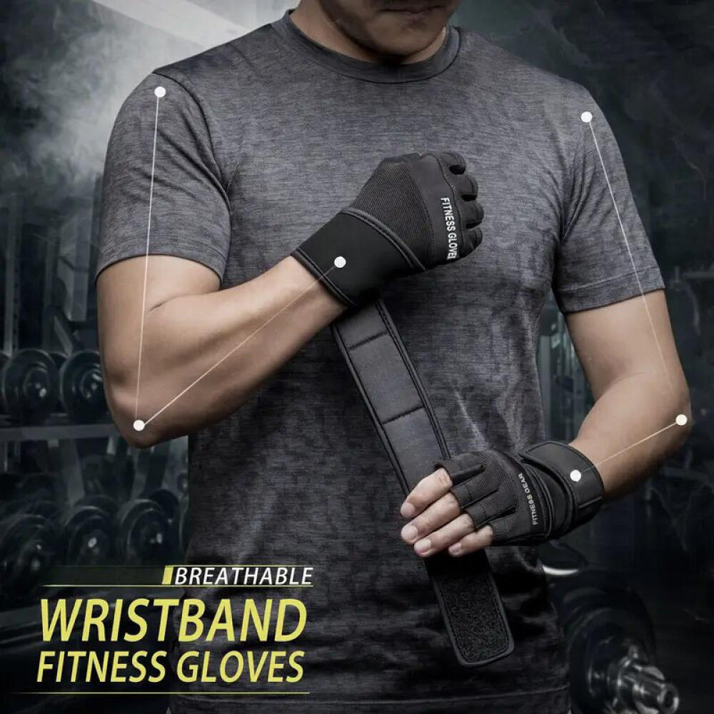 Guantes de gimnasio de medio d - Weightlifting Gloves reseña y precio