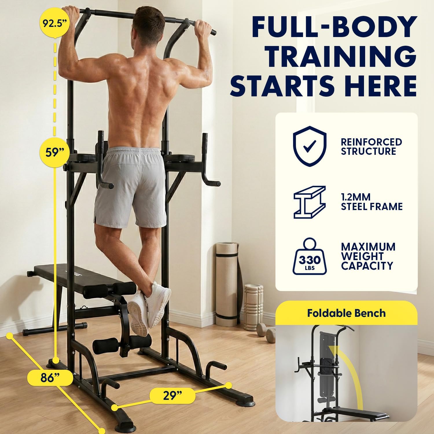 Torre de entrenamiento multifu - Pull Up Bar reseña y precio