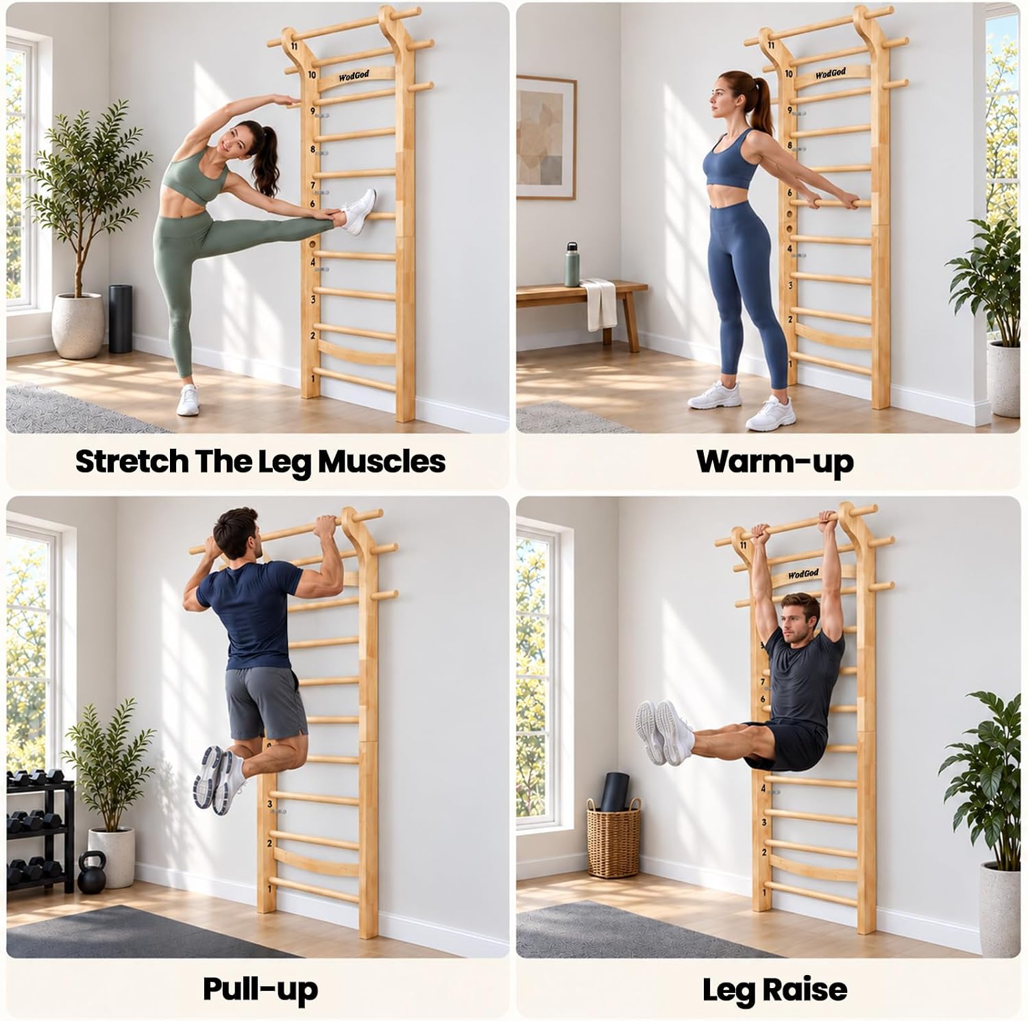 Barra de escalera sueca de mad - Pull Up Bar reseña y precio