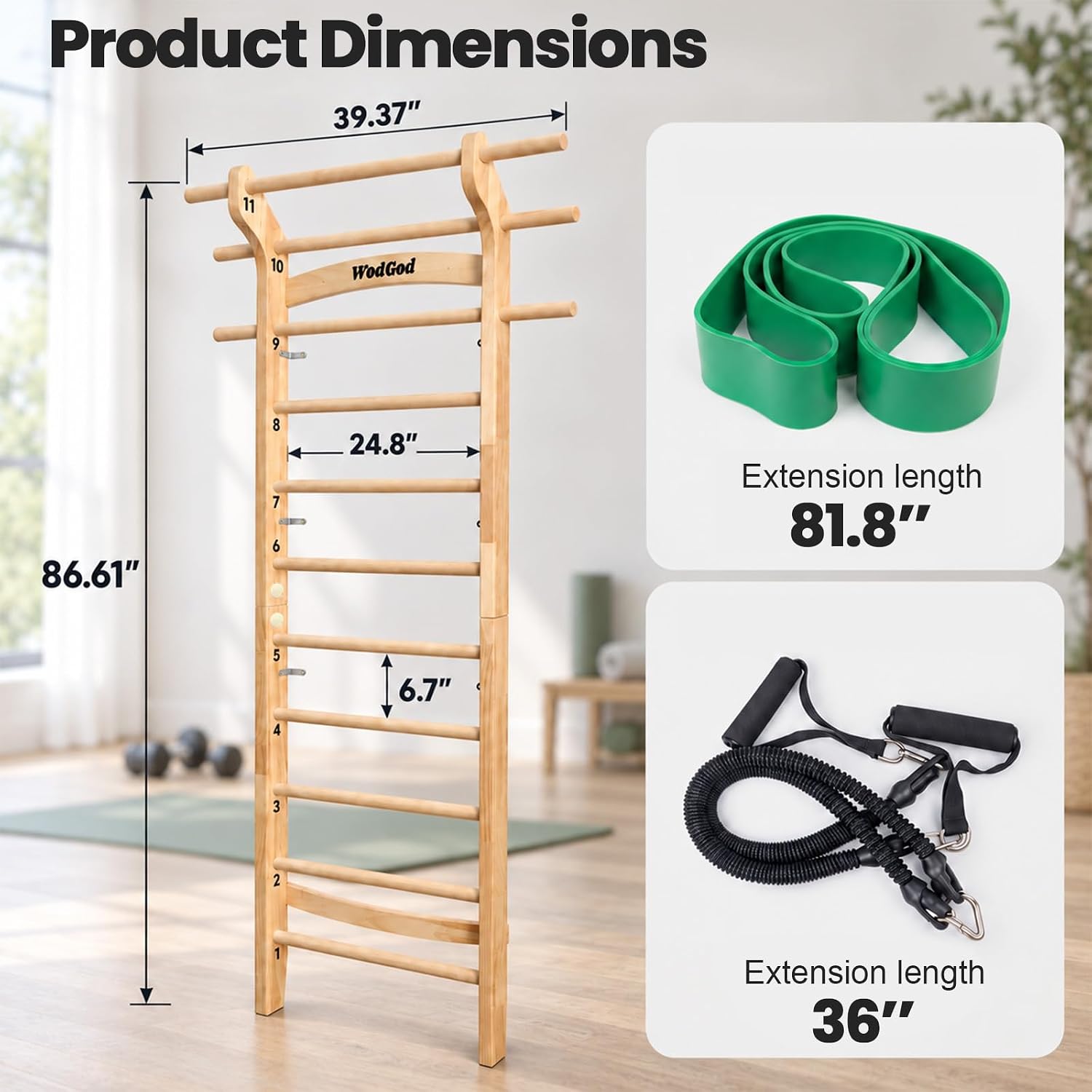 Barra de escalera sueca de mad - Pull Up Bar reseña y precio